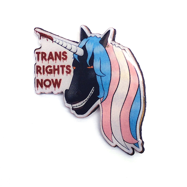 Pins Licorne - Trans rights now !