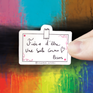 saleconne Sticker Sale Conne - Bisous Brigitte !