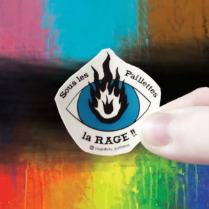 Sticker Oeil - Glitter RAGE !